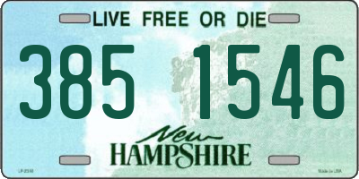NH license plate 3851546