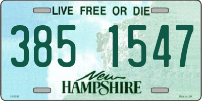 NH license plate 3851547
