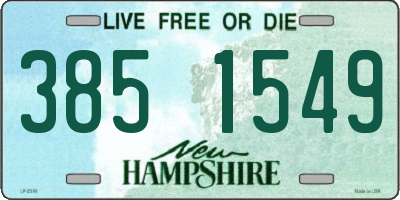 NH license plate 3851549