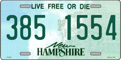 NH license plate 3851554