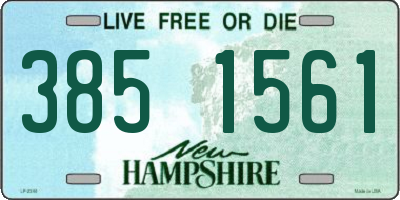 NH license plate 3851561