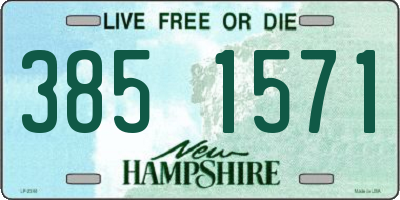 NH license plate 3851571