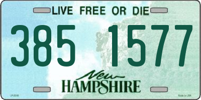 NH license plate 3851577