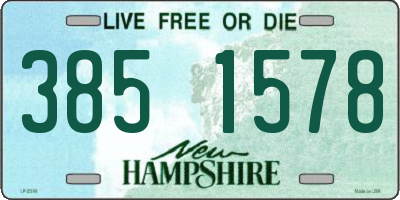 NH license plate 3851578