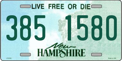 NH license plate 3851580