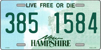 NH license plate 3851584