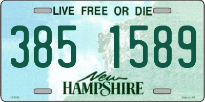 NH license plate 3851589