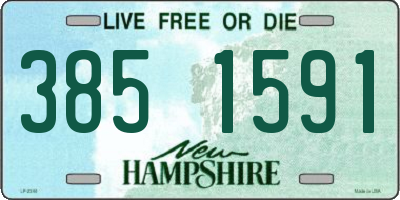 NH license plate 3851591