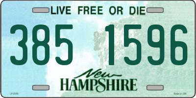 NH license plate 3851596