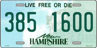 NH license plate 3851600
