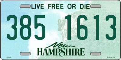 NH license plate 3851613