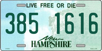 NH license plate 3851616