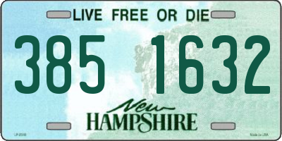 NH license plate 3851632