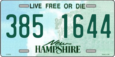 NH license plate 3851644
