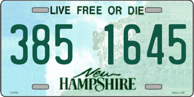 NH license plate 3851645