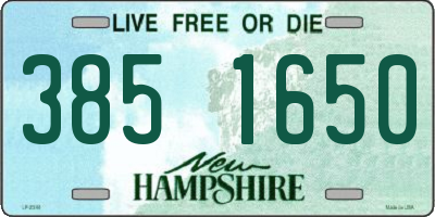 NH license plate 3851650