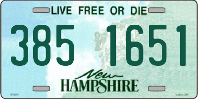 NH license plate 3851651