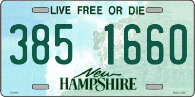 NH license plate 3851660