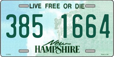 NH license plate 3851664
