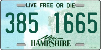 NH license plate 3851665
