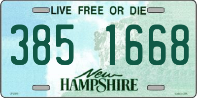 NH license plate 3851668