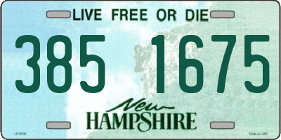 NH license plate 3851675