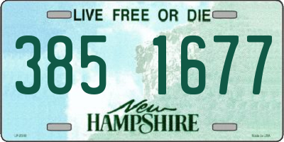 NH license plate 3851677
