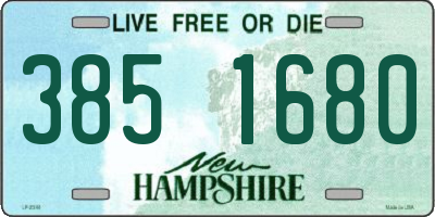 NH license plate 3851680