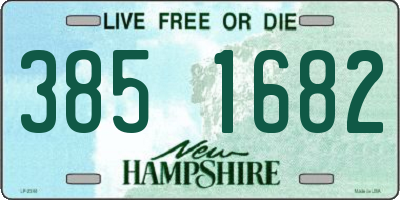 NH license plate 3851682
