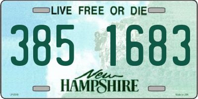 NH license plate 3851683