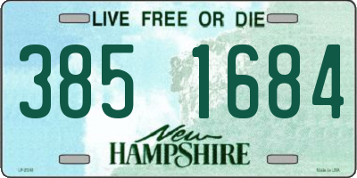 NH license plate 3851684