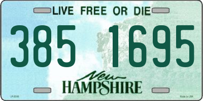 NH license plate 3851695