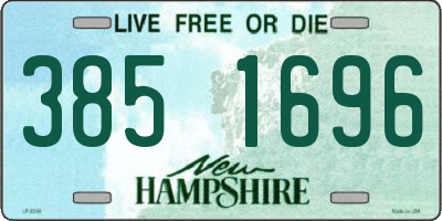 NH license plate 3851696