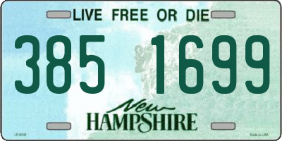 NH license plate 3851699