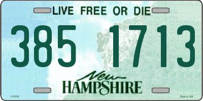 NH license plate 3851713
