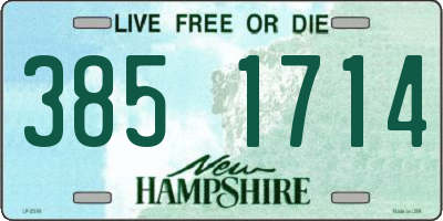NH license plate 3851714