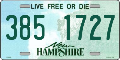 NH license plate 3851727