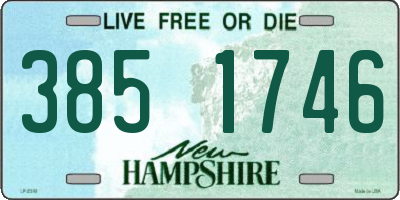NH license plate 3851746