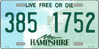 NH license plate 3851752