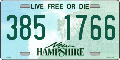 NH license plate 3851766