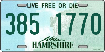 NH license plate 3851770