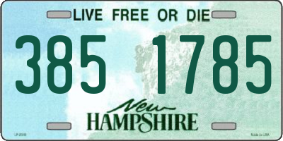 NH license plate 3851785
