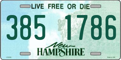 NH license plate 3851786