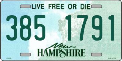 NH license plate 3851791