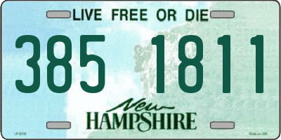 NH license plate 3851811