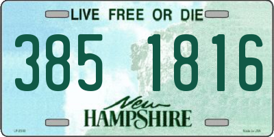 NH license plate 3851816