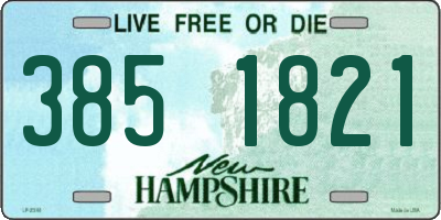 NH license plate 3851821