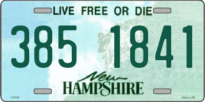 NH license plate 3851841