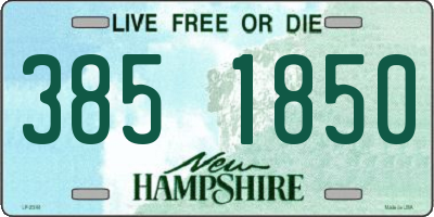 NH license plate 3851850
