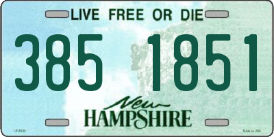 NH license plate 3851851